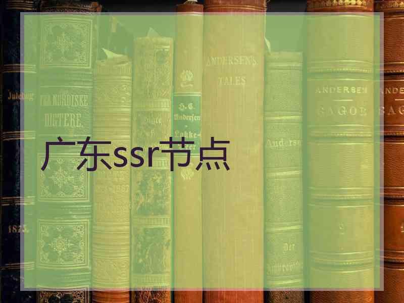 广东ssr节点